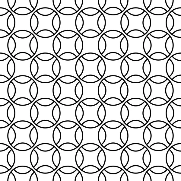 Beyaz arka planda siyah geometrik süsleme. Web, Tekstil ve duvar kağıtları için seamless modeli