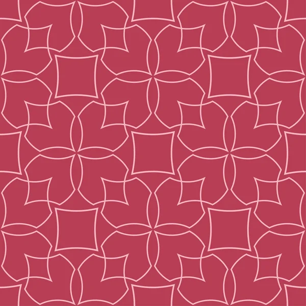 Kırmızı ve soluk pembe geometrik süsleme. Web, Tekstil ve duvar kağıtları için seamless modeli