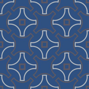Geometrik seamless modeli. Koyu mavi arka plan duvar kağıtları, Tekstil ve kumaş için