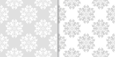 Çiçek arka ışık gri kümesi. Tekstil ve duvar kağıtları için dikişsiz desen