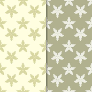 Zeytin yeşili st çiçek kökenden. Tekstil ve duvar kağıtları için dikişsiz desen