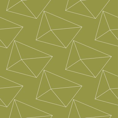 Zeytin yeşili ve beyaz geometrik süsleme. Web, Tekstil ve duvar kağıtları için seamless modeli