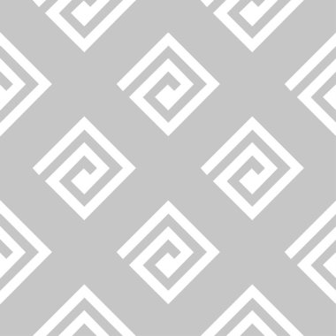 Geometrik yazıcı gri ve beyaz. Web, Tekstil ve duvar kağıtları için seamless modeli