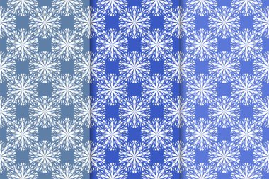 Çiçek süsler kümesi. Mavi dikey Dikişsiz desen. Duvar kağıdı arka plan