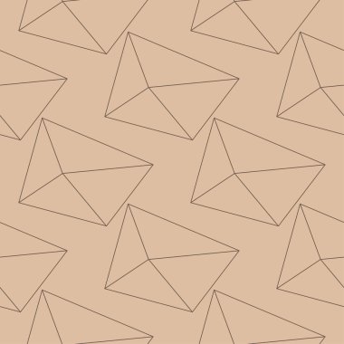 Bej ve kahverengi geometrik süsleme. Web, Tekstil ve duvar kağıtları için seamless modeli