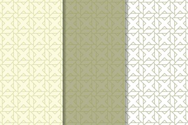 Zeytin yeşili ve beyaz geometrik dikey Dikişsiz desen web, Tekstil ve duvar kağıtları için