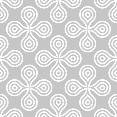 Geometrik yazıcı gri ve beyaz. Web, Tekstil ve duvar kağıtları için seamless modeli