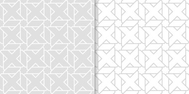 Web, Tekstil ve duvar kağıtları için ışık gri geometrik Dikişsiz desen