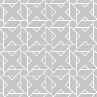 Gri ve beyaz geometrik seamless modeli web, Tekstil ve duvar kağıtları için