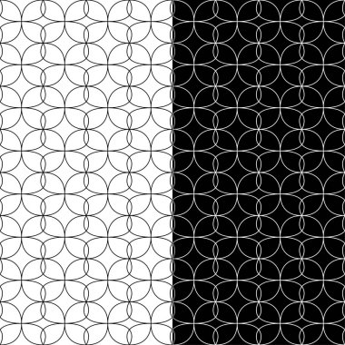 Siyah ve beyaz geometrik Dikişsiz desen web, Tekstil ve duvar kağıtları için