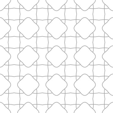 Işık gri geometrik süsleme. Web, Tekstil ve duvar kağıtları için seamless modeli