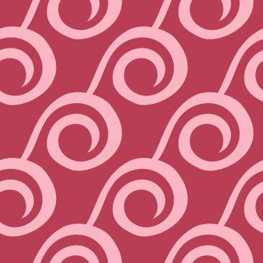 Kırmızı geometrik süsleme. Web, Tekstil ve duvar kağıtları için seamless modeli