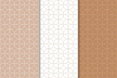 Kahverengi ve beyaz geometrik Dikişsiz desen web, Tekstil ve duvar kağıtları için