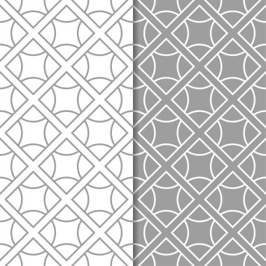 Gri ve beyaz geometrik Dikişsiz desen web, Tekstil ve duvar kağıtları için