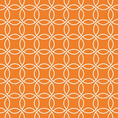 Turuncu geometrik süsleme. Web, Tekstil ve duvar kağıtları için seamless modeli
