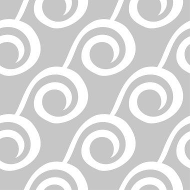 Gri ve beyaz geometrik tek renkli süs. Web, Tekstil ve duvar kağıtları için seamless modeli