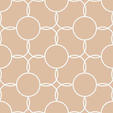 Geometrik süsleme. Bej ve beyaz seamless modeli web, Tekstil ve duvar kağıtları için