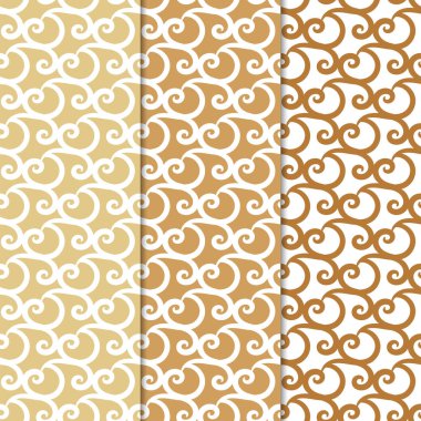 Soyut Dikişsiz desen. Tekstil, duvar kağıtları ve kumaşlar için turuncu ve beyaz arka plan