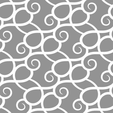 Soyut seamless modeli. Gri ve beyaz arka plan Tekstil, duvar kağıtları ve kumaşlar için