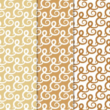 Soyut Dikişsiz desen. Tekstil, duvar kağıtları ve kumaşlar için turuncu ve beyaz arka plan