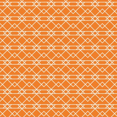 Turuncu geometrik süsleme. Web, Tekstil ve duvar kağıtları için seamless modeli