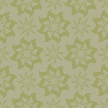 Zeytin yeşili çiçek süs tasarım. Tekstil ve duvar kağıtları için seamless modeli