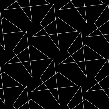 Siyah ve beyaz geometrik süsleme. Web, Tekstil ve duvar kağıtları için seamless modeli