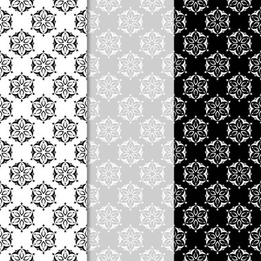 Sorunsuz tek renkli çiçek desenleri. Arka plan duvar kağıtları için çiçeğe elemanları ile.