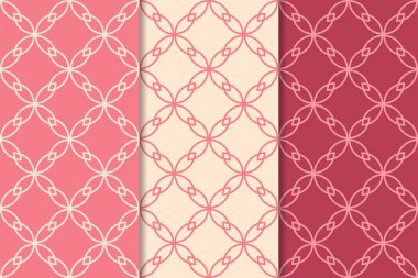 Kiraz kırmızı geometrik dikey Dikişsiz desen web, Tekstil ve duvar kağıtları için