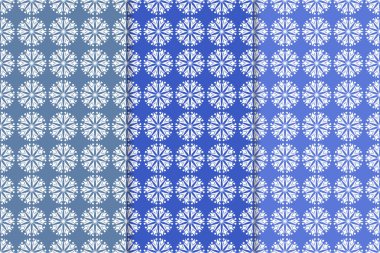 Çiçek süsler kümesi. Mavi dikey Dikişsiz desen. Duvar kağıdı arka plan