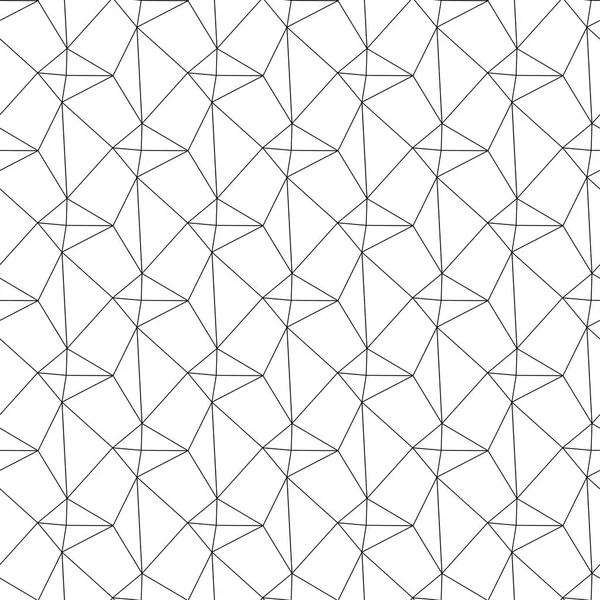 Чорний Геометричний Орнамент Білому Тлі Безшовний Візерунок Веб Текстилю Шпалер — стоковий вектор