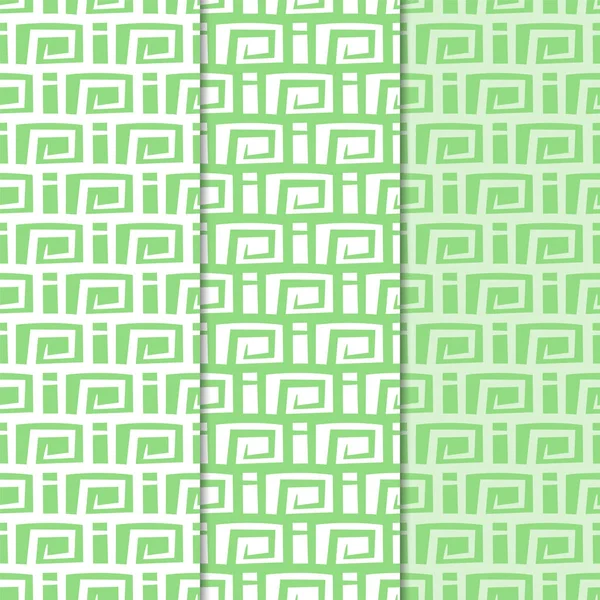 Abstrakte Nahtlose Muster Grüne Hintergründe Für Textilien Tapeten Und Stoffe — Stockvektor