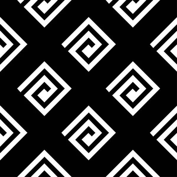Black White Geometric Print Seamless Pattern Web Textile Wallpapers — Stock Vector