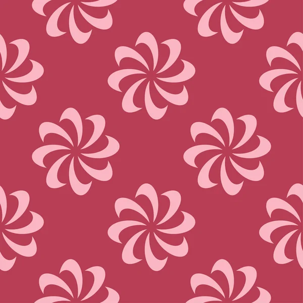 Çiçek tasarım kırmızı zemin üzerine. Tekstil ve duvar kağıtları için seamless modeli