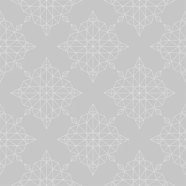 Gri arka plan üzerinde beyaz çiçek süsleme. Tekstil ve duvar kağıtları için seamless modeli