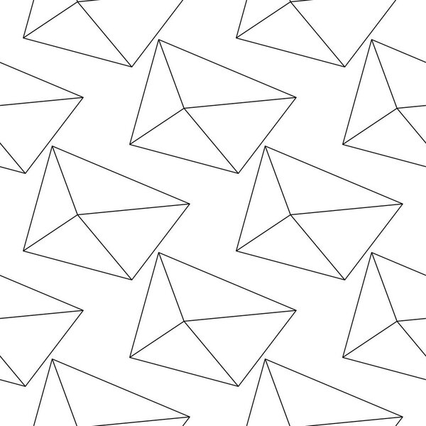 White and black geometric ornament. Seamless pattern for web, textile and wallpapers