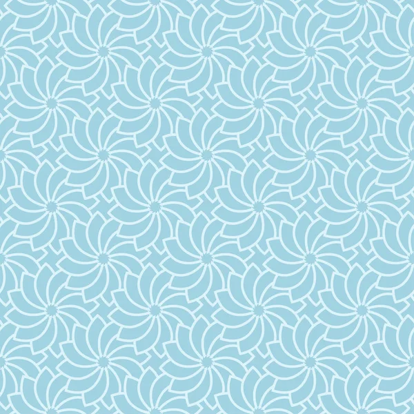Mavi zemin üzerine beyaz çiçek desenli. Tekstil ve duvar kağıtları için sorunsuz süsleme