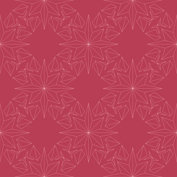 Kırmızı zemin üzerine çiçek süsleme. Tekstil ve duvar kağıtları için seamless modeli