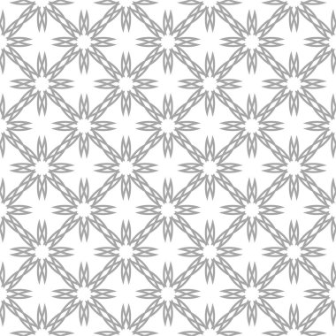 Işık gri çiçek süs tasarım beyaz. Tekstil ve duvar kağıtları için seamless modeli