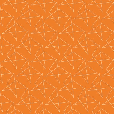 Turuncu geometrik süsleme. Web, Tekstil ve duvar kağıtları için seamless modeli