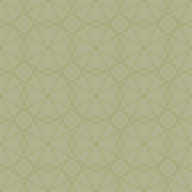 Zeytin yeşili geometrik süsleme. Web, Tekstil ve duvar kağıtları için seamless modeli