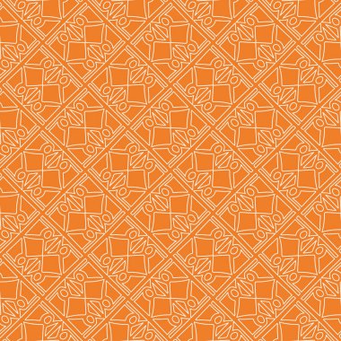 Turuncu geometrik seamless modeli web, Tekstil ve duvar kağıtları için