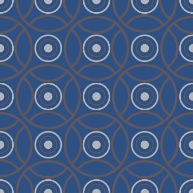 Mavi geometrik Dikişsiz desen duvar kağıtları, Tekstil ve kumaş için