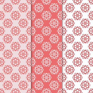 Çiçek renkli kesintisiz desenleri. Arka plan duvar kağıtları için çiçeğe elemanları ile.