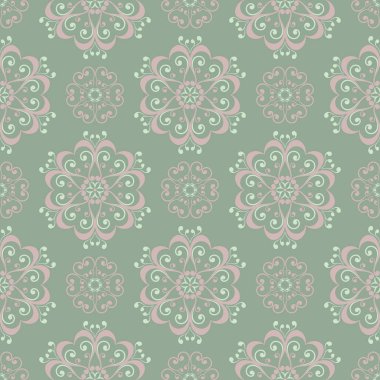 Zeytin yeşili çiçek seamless modeli. Arka plan duvar kağıtları, Tekstil ve kumaş için çiçek tasarımları ile