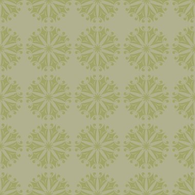 Zeytin yeşili çiçek süsleme. Tekstil ve duvar kağıtları için seamless modeli