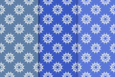 Çiçek süsler kümesi. Mavi dikey Dikişsiz desen. Duvar kağıdı arka plan