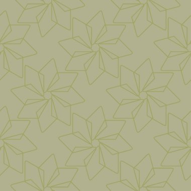 Zeytin yeşili geometrik süsleme. Web, Tekstil ve duvar kağıtları için seamless modeli