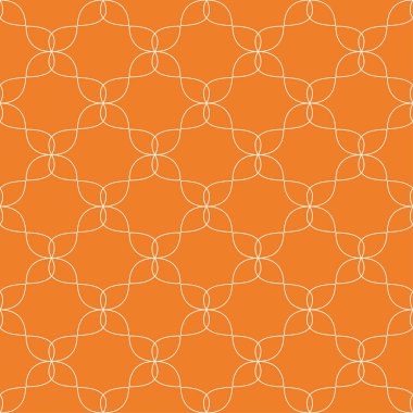 Turuncu geometrik süsleme. Web, Tekstil ve duvar kağıtları için seamless modeli