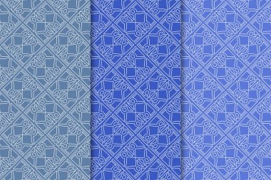 Mavi geometrik dikey Dikişsiz desen web, Tekstil ve duvar kağıtları için